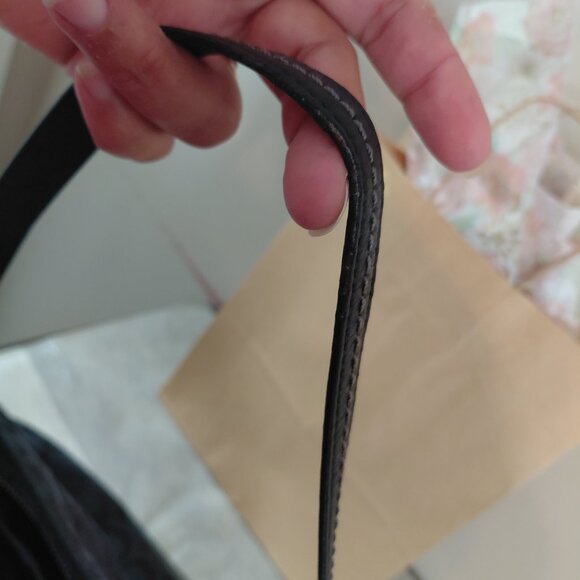 Coach Black Park Signature Carrie tote bag leather and canvas - Picture 8 of 9